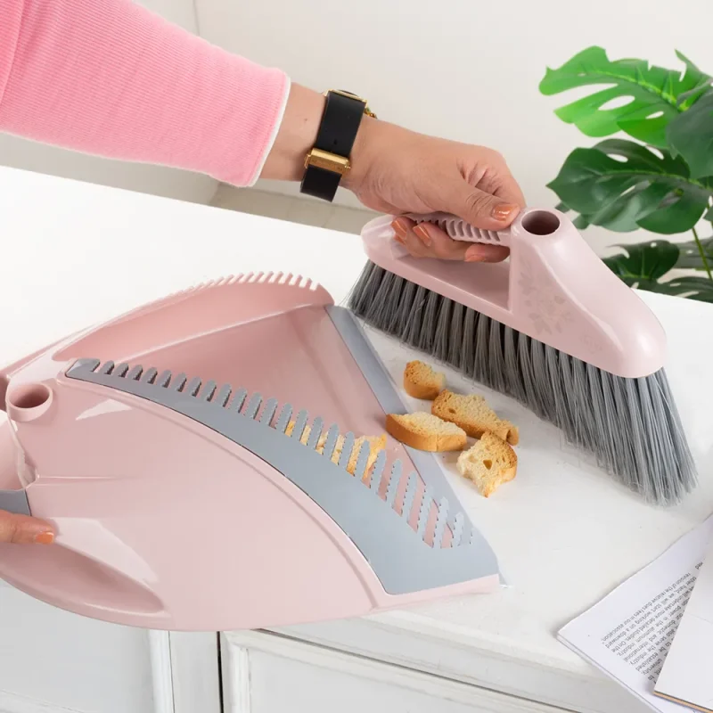 ست جارو و خاک انداز شاین (دسته استیل جدید)